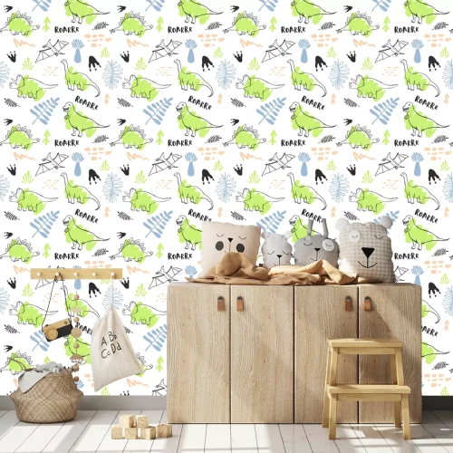 Tapete Spuren von Dinosauriern