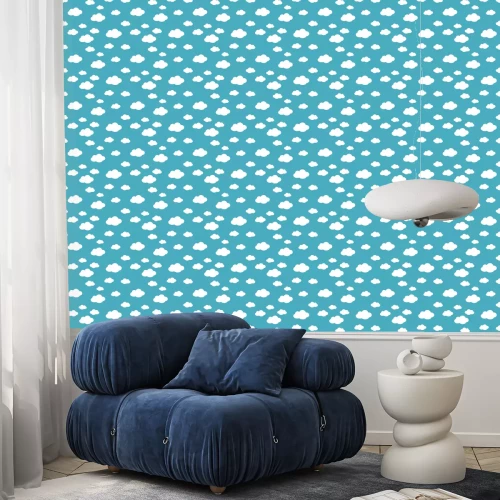 Tapete Niedliches Wolken-Muster. Endloser Vektor.