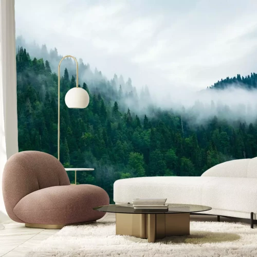 Fototapete Minimalistisches bild des waldes