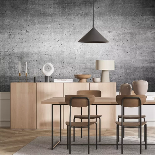 Fototapete Betonwand mit kleinen Löchern