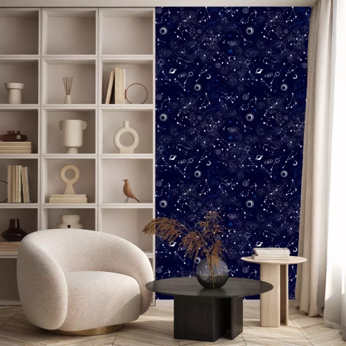 Tapete Nahtloser Musterdruck der Galaxie contillation