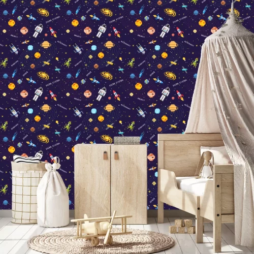 Tapete Sonnensystem Pixel Art