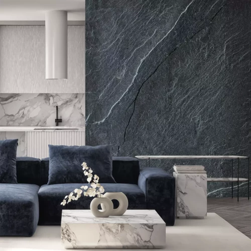 Sticker Dunkelgraue Steintextur