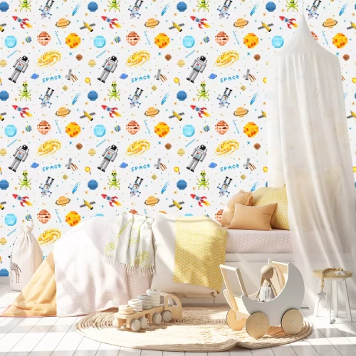 Tapete Pixel Art Kosmos