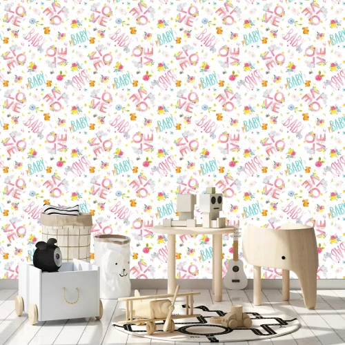 Tapete Eichhörnchen und Schriftzug