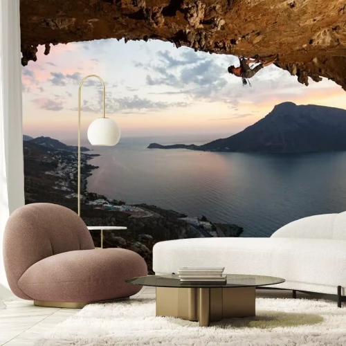 Fototapete Klettern am Abhang