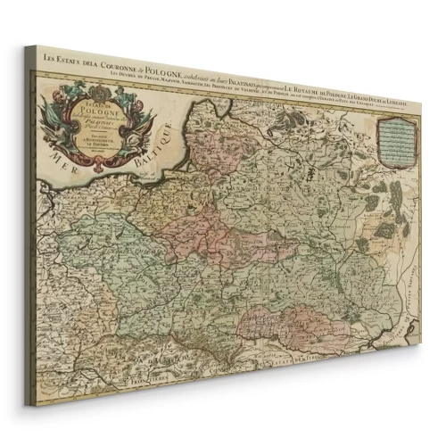 Bild Alte Karte von Polen