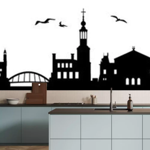 Sticker Skyline von Amsterdam