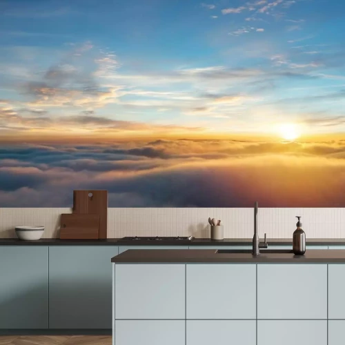 Fototapete Sonnenaufgang über den Wolken