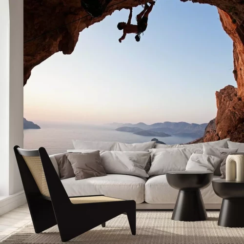 Fototapete Bravouröses Sportklettern