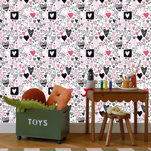 Tapete Mädchenherzchen