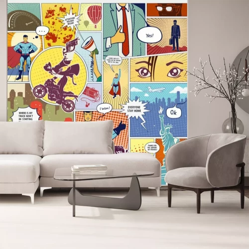 Fototapete Ein Superhelden-Comic