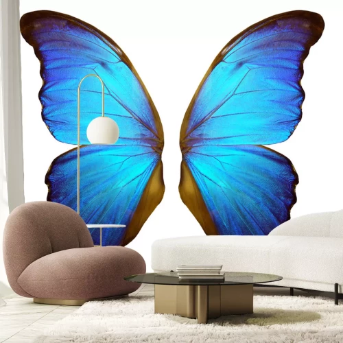 Sticker Flügel eines großen blauen Schmetterlings