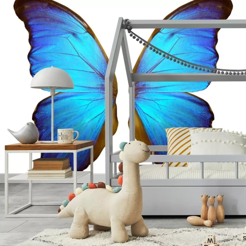 Sticker Flügel eines großen blauen Schmetterlings