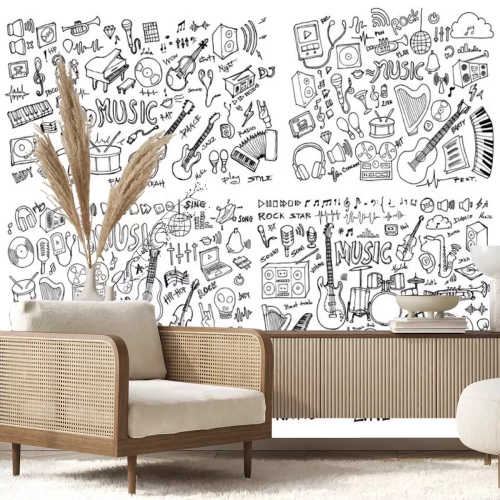 Sticker Musikinstrumente für verschiedene Musikgenres