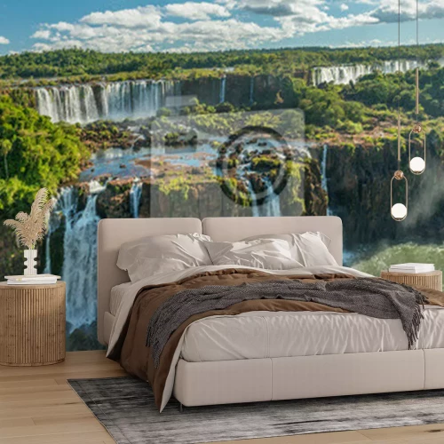 Fototapete Brasilianische Wasserfälle aus der Vogelperspektive