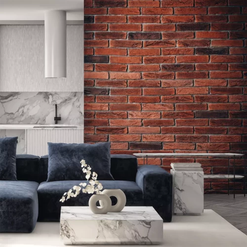 Sticker Grunge-Backstein in Rottönen