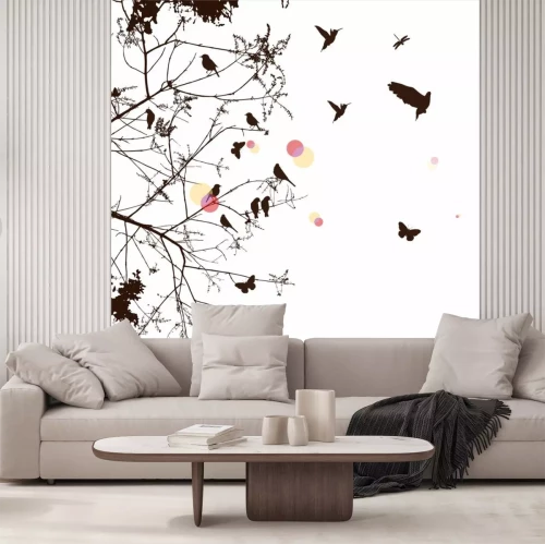 Sticker Baum und Vogel