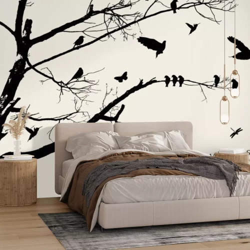 Sticker Baum und Vogel