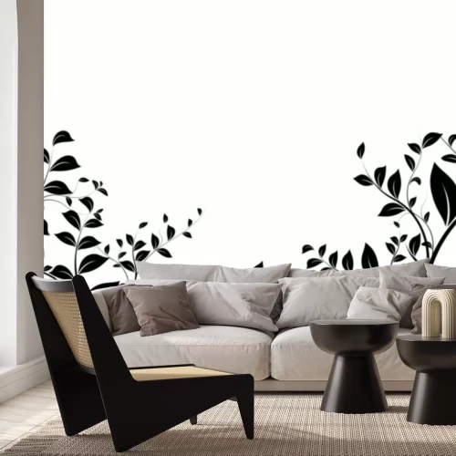 Sticker Vektor-Set - floral Grenze Design