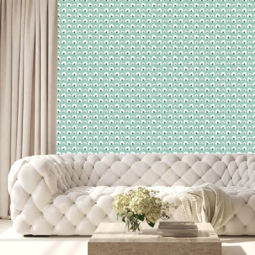 Tapete Muster mit Baumwollblumen