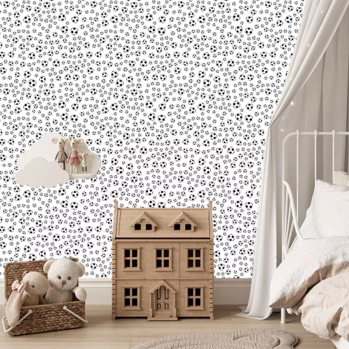 Tapete Tausende von Bällen auf weißem Hintergrund