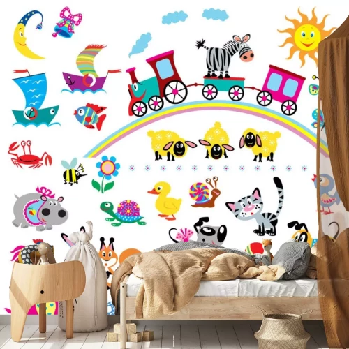 Sticker Set mit einfachen Bildern für Babys