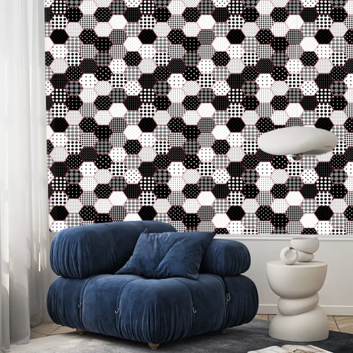 Tapete Sechseckiges Muster Mosaik