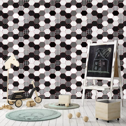 Tapete Sechseckiges Muster Mosaik