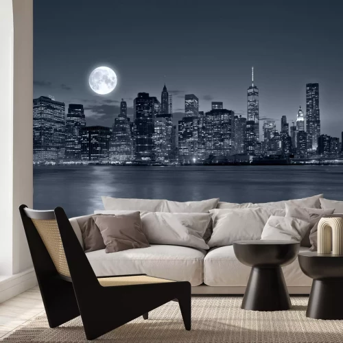 Fototapete Mond über New York City