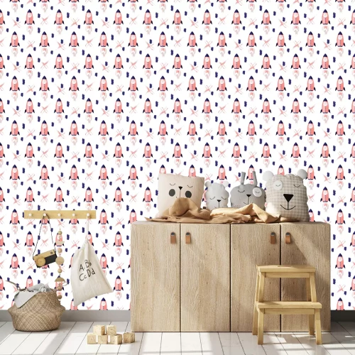 Tapete Start einer Weltraumrakete