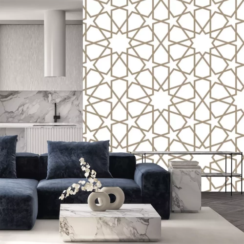 Sticker Nahtloses Muster in der marokkanischen Art.