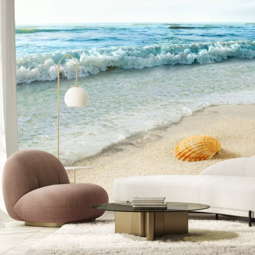 Fototapete Muschel am Strand