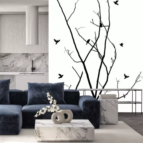 Sticker Zweige mit Vögeln