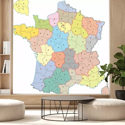 Sticker Frankreich, Region, Département