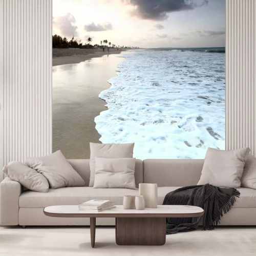 Fototapete Schäumende Wellen und Ozean