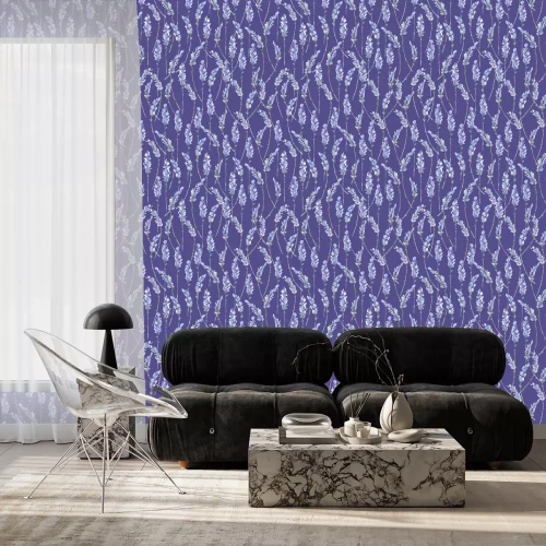 Tapete Aquarell realistische Darstellung. Nahtloses mit Blumenmuster. Prov