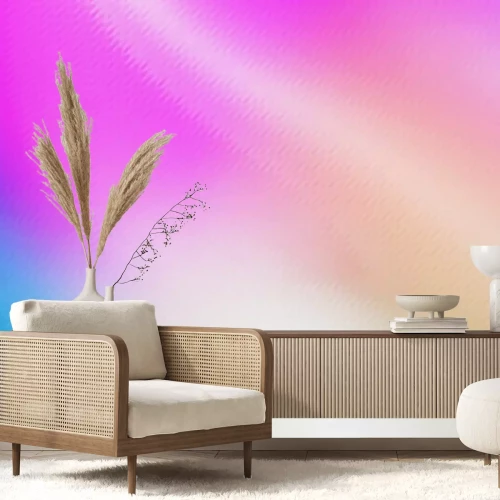 Fototapete Holographischer Neonhintergrund. Tapete