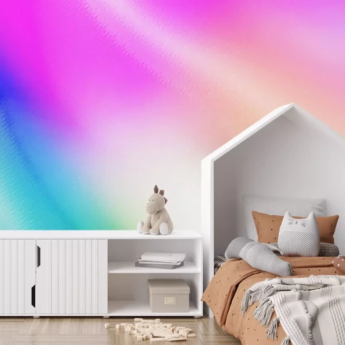 Fototapete Holographischer Neonhintergrund. Tapete