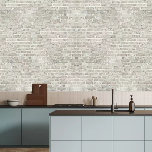 Fototapete Beige Ziegelmauer