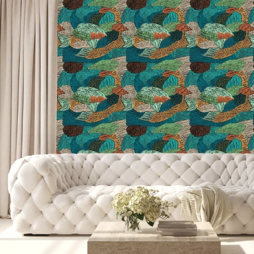 Tapete Abstraktes nahtloses Muster. Grunge-Design