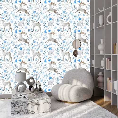 Tapete Aquarell Weihnachten Vektor-Muster