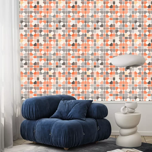 Tapete nahtloser Vektor Hintergrund mit abstrakten Formen