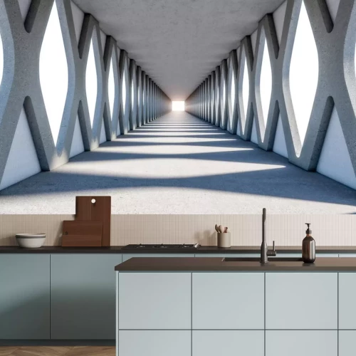 Sticker abstrakte 3D-Struktur