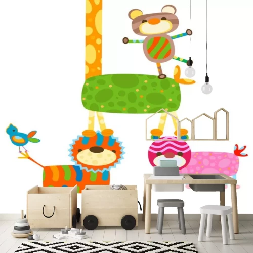 Sticker cute animals Design