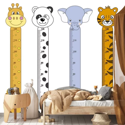 Sticker Medidor de pares para Niños. Animales salvajes