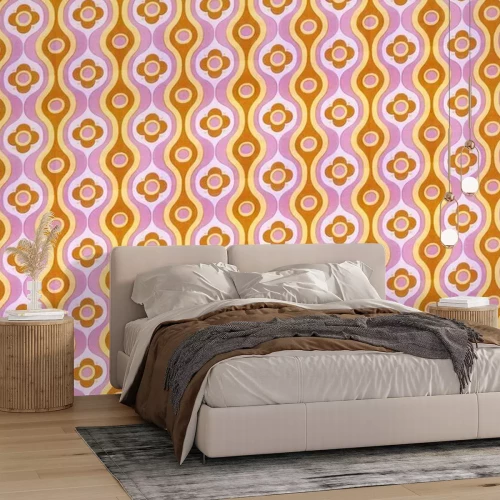 Sticker Retro Kitsch wallpaper