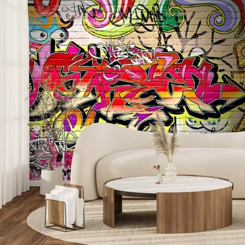 Sticker Graffiti-Kunst Vector Background