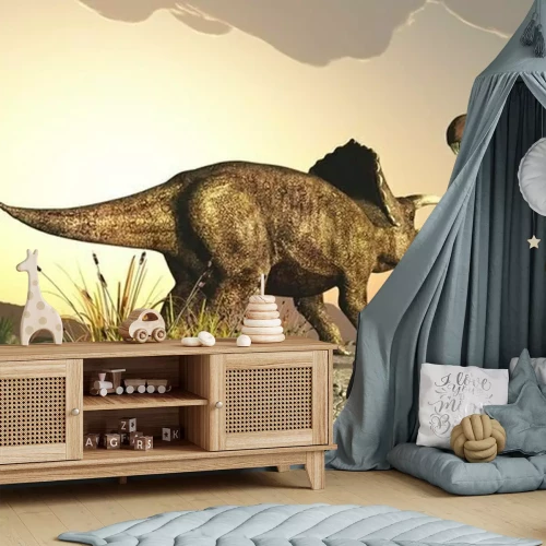 Fototapete Triceratops und Tyrannosaurus