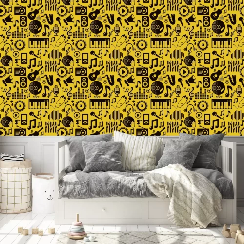 Tapete Vector music nahtlose Muster mit Symbolen